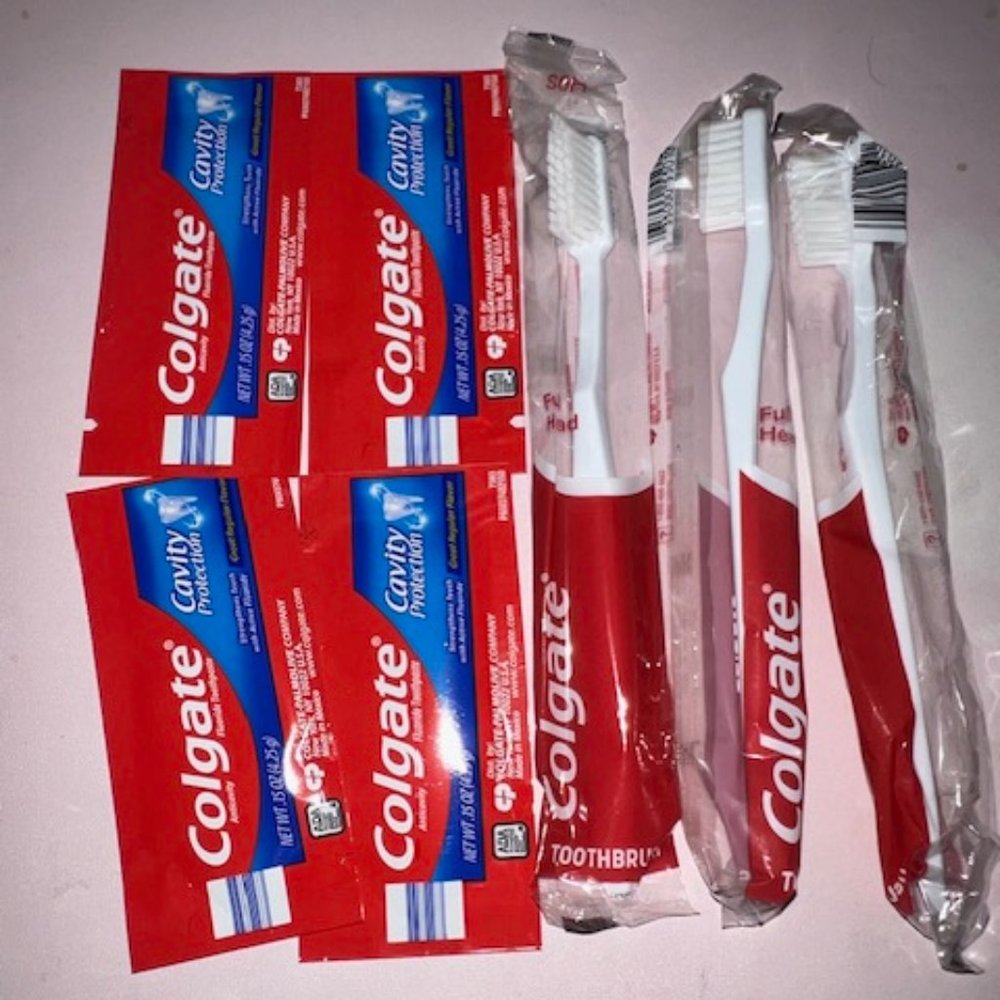 NEW- Colgate Set of Toothbrush and Toothpaste